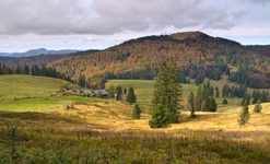 Herbstzeit: Blick auf Krunkelbach-Htte und Herzogenhorn. Foto: Michael Arndt