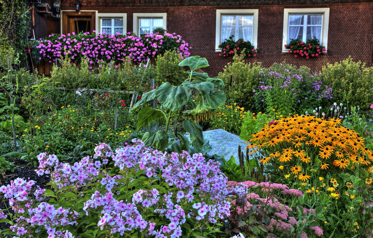 Bauerngarten in Bernau im Schwarzwald. Foto: Erich Spiegelhalter