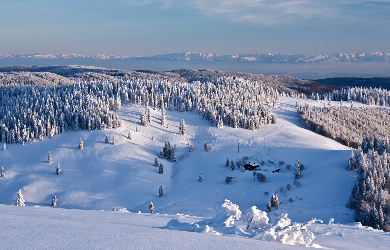 Blick auf die Krunkelbachhtte oberhalb des Bernauer Hochtals. Foto: Ute Maier